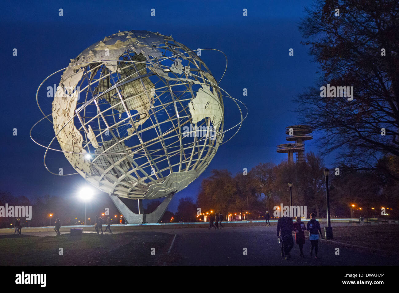 Unisphere à Flushing Meadows Park Queens NY Banque D'Images