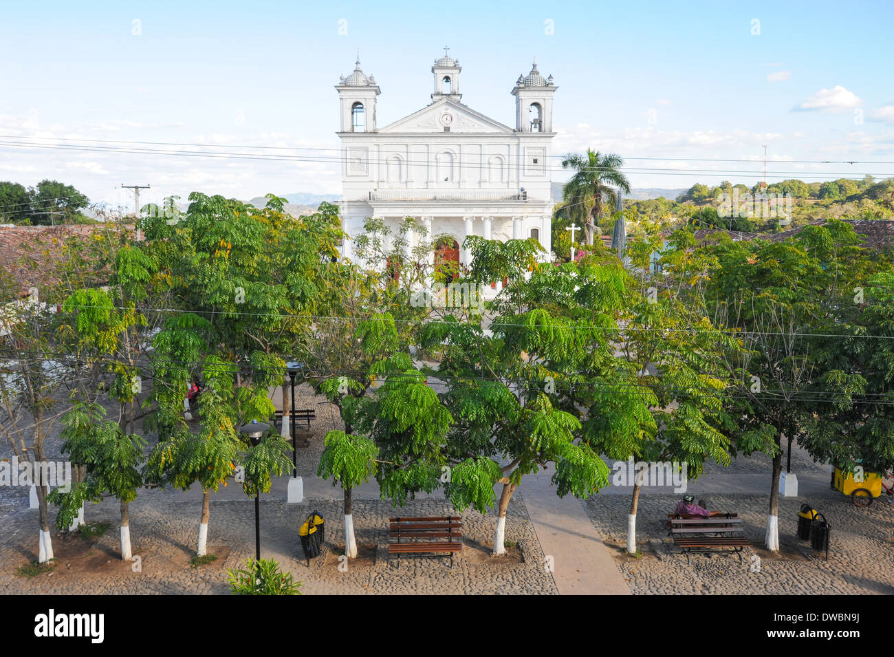 L'église de Suchitoto sur El Salvador Banque D'Images