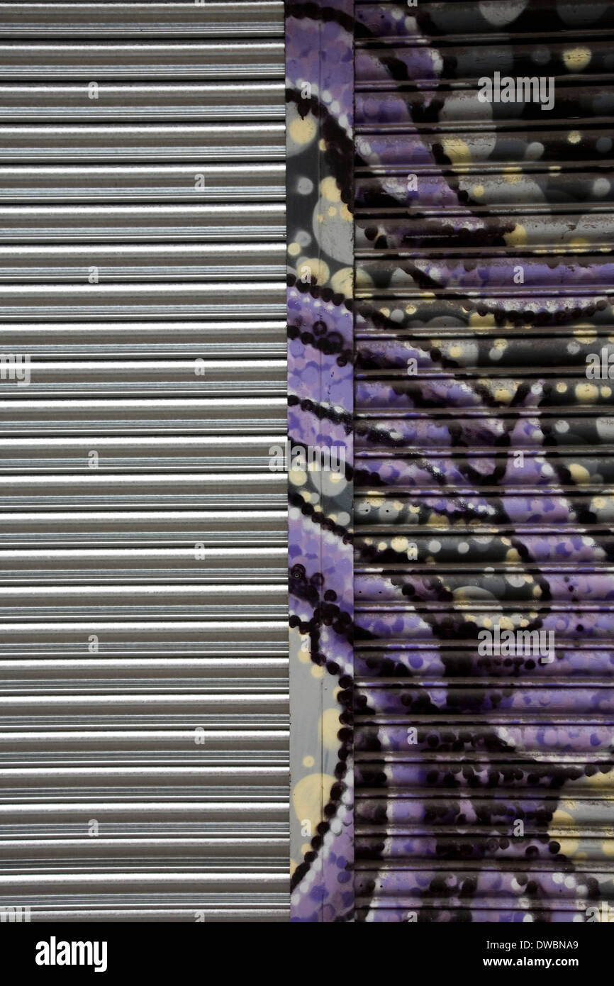 L'art urbain dans le quartier Nord de Manchester Banque D'Images