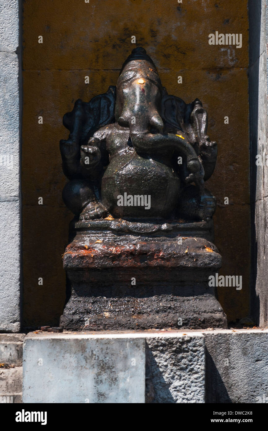 L'Inde , Tamil Nadu , Sri Ekambaranathar Temple Ekambareswarar Kanchipuram temples hindou Shiva 6 6e siècle culte statue en laiton Banque D'Images