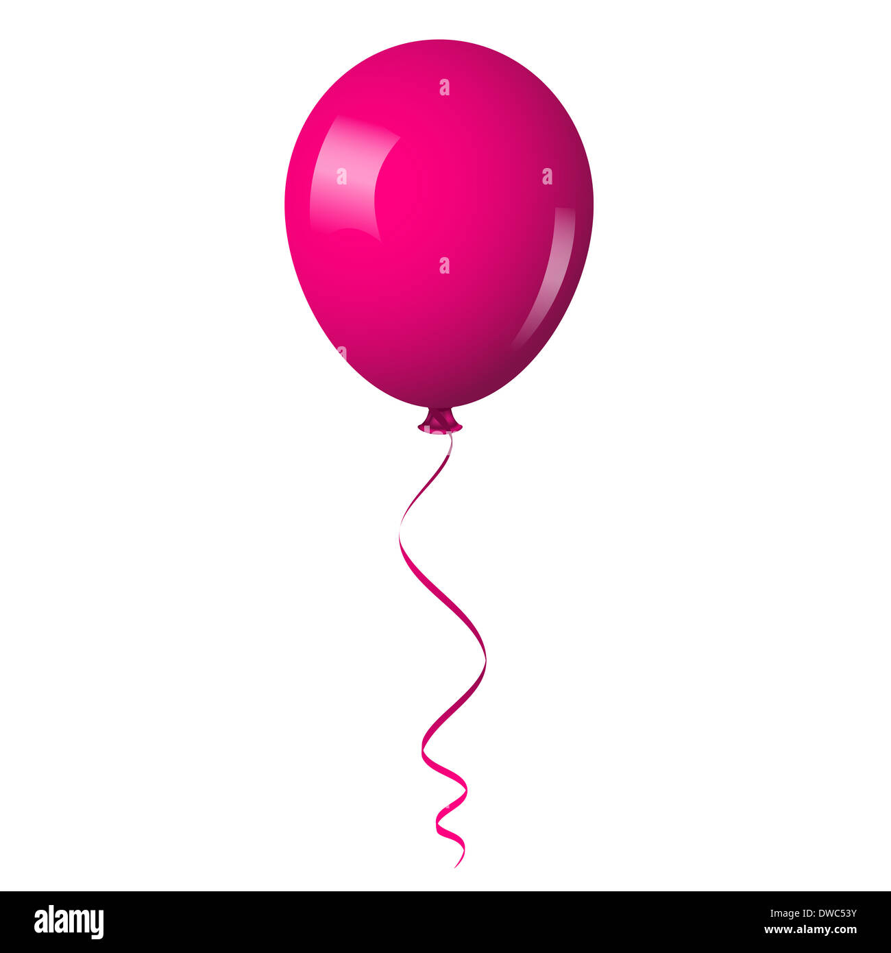 Illustration de ballon brillant rose Banque D'Images Illustration de ballon brillant rose Banque D'Images