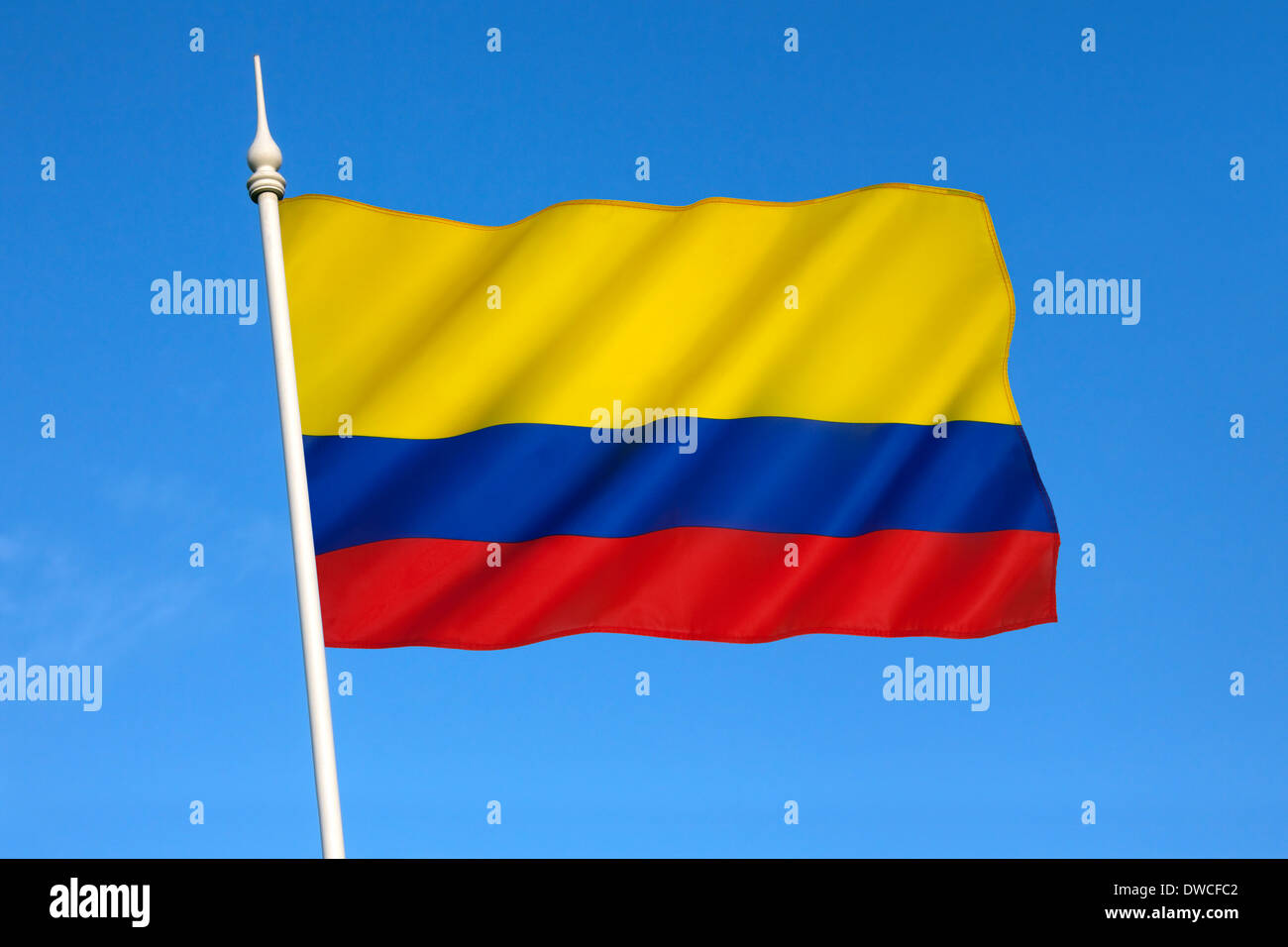Drapeau de la Colombie Banque D'Images