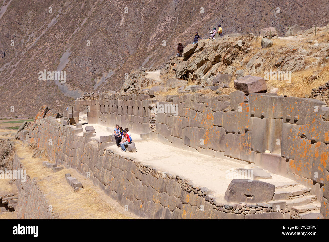 Les ruines Inca, Lima, Pérou, Amérique du Sud Banque D'Images