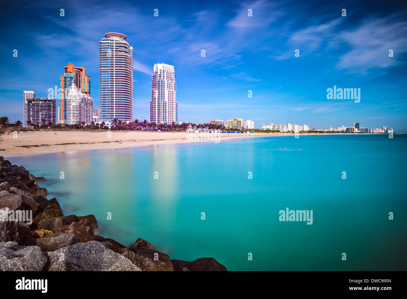 Miami Beach, Floride, paysage urbain Banque D'Images