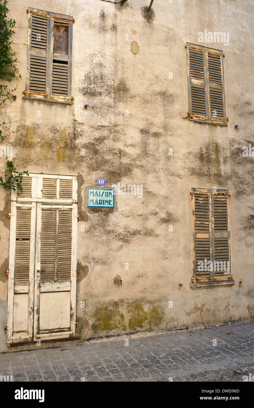 Ancienne ? Chambre village français La France du Plan-de-la-Tour, VAR, France Banque D'Images