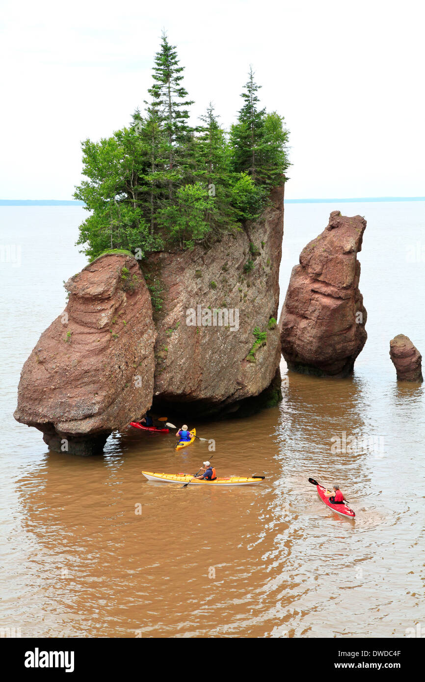Hopewell Rocks, New Brunswick, Canada Banque D'Images