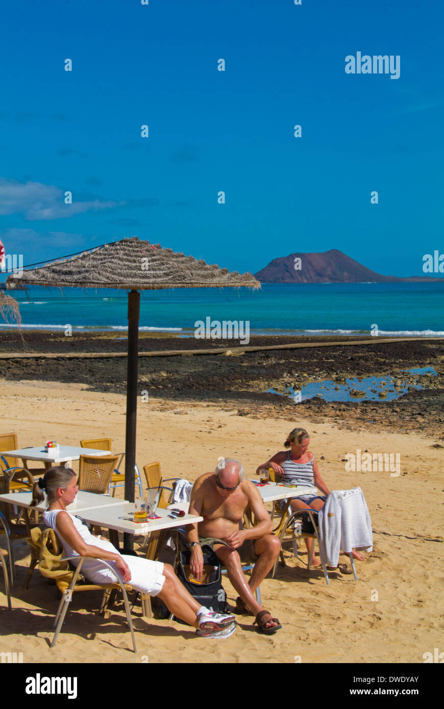 Waikki Beach Club bar restaurant, Corralejo, Fuerteventura, Canary Islands, Spain, Europe Banque D'Images