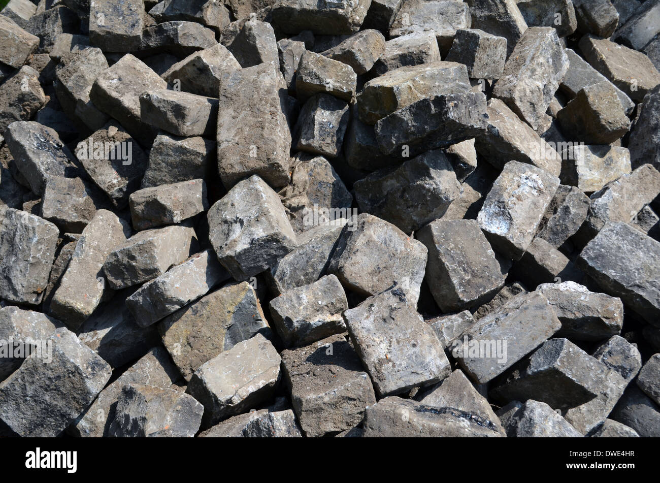 De vieux cobble stones Banque D'Images