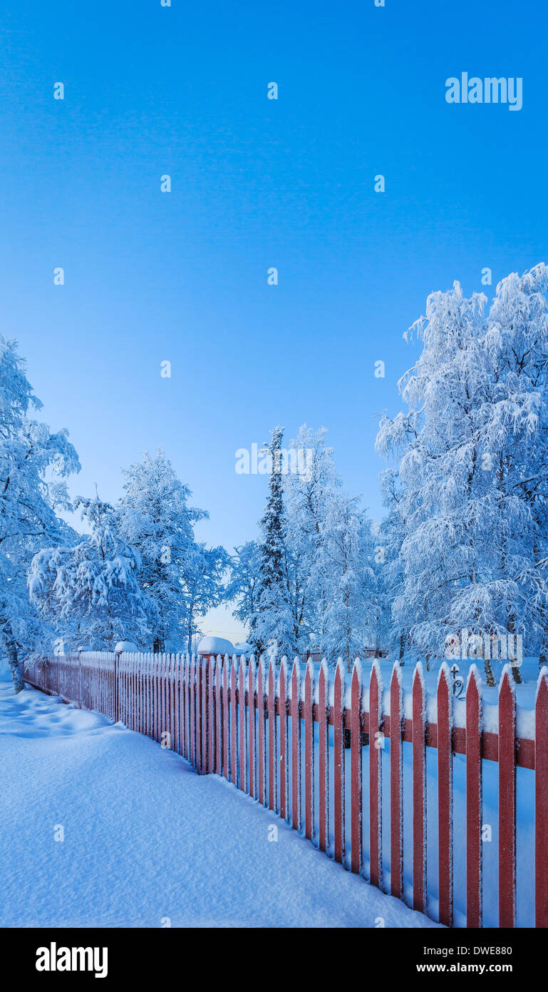 Hiver froid avec des températures descendant jusqu'à -47 Celsius. Banque D'Images