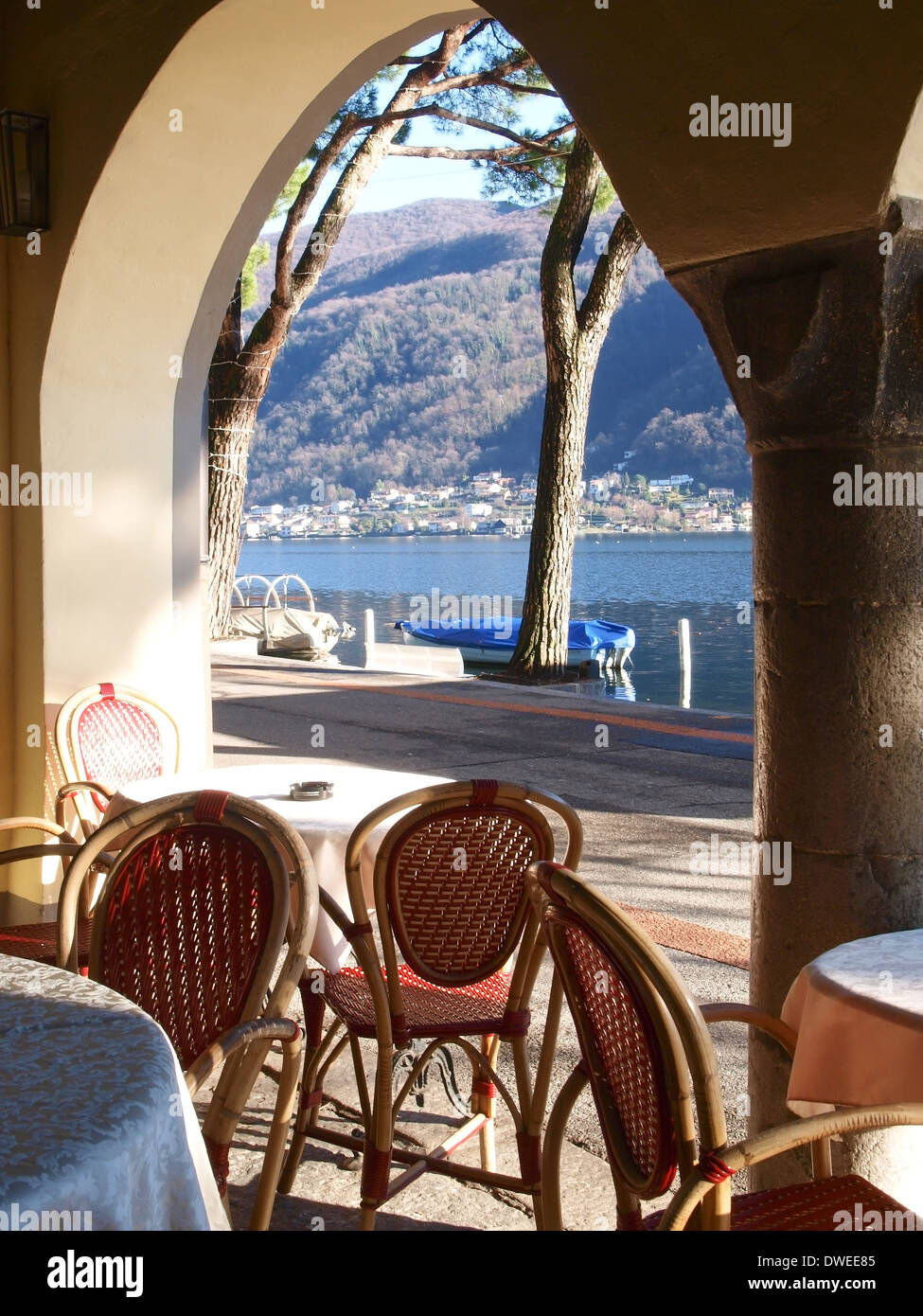 2013, 29 décembre. Autour du lac de Lugano Banque D'Images