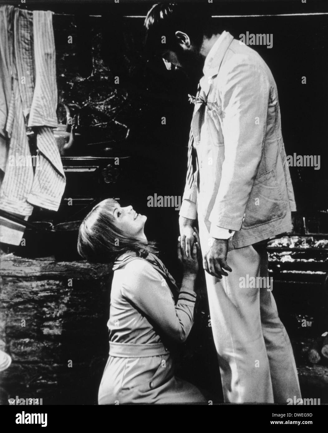 Glenda Jackson et Alan Bates, sur-ensemble du film, "Les femmes dans l'amour", 1970 Banque D'Images