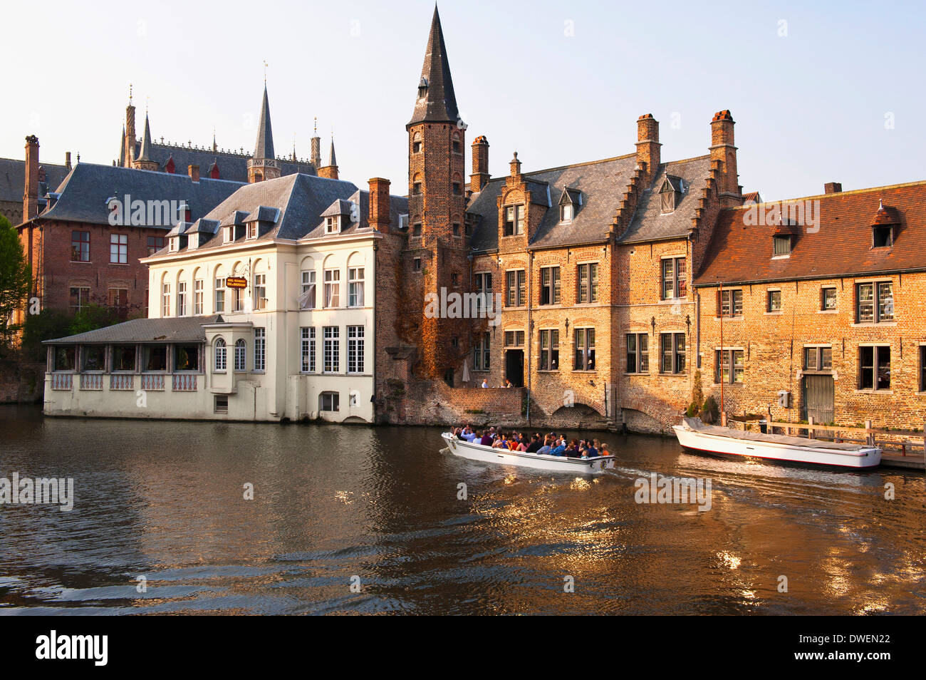 Rozenhoedkaai, Bruges Banque D'Images