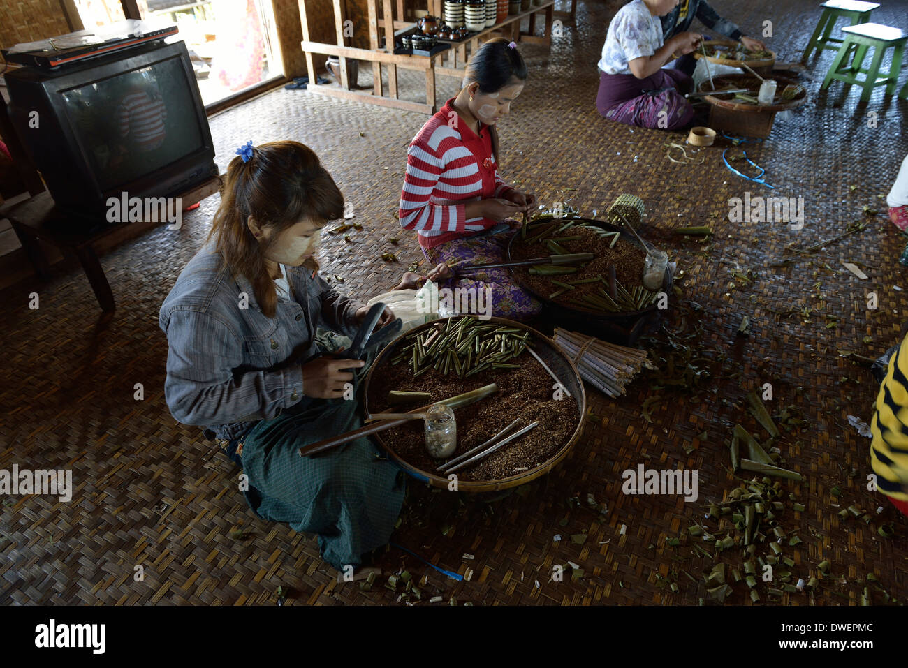Le lac Inle Banque D'Images