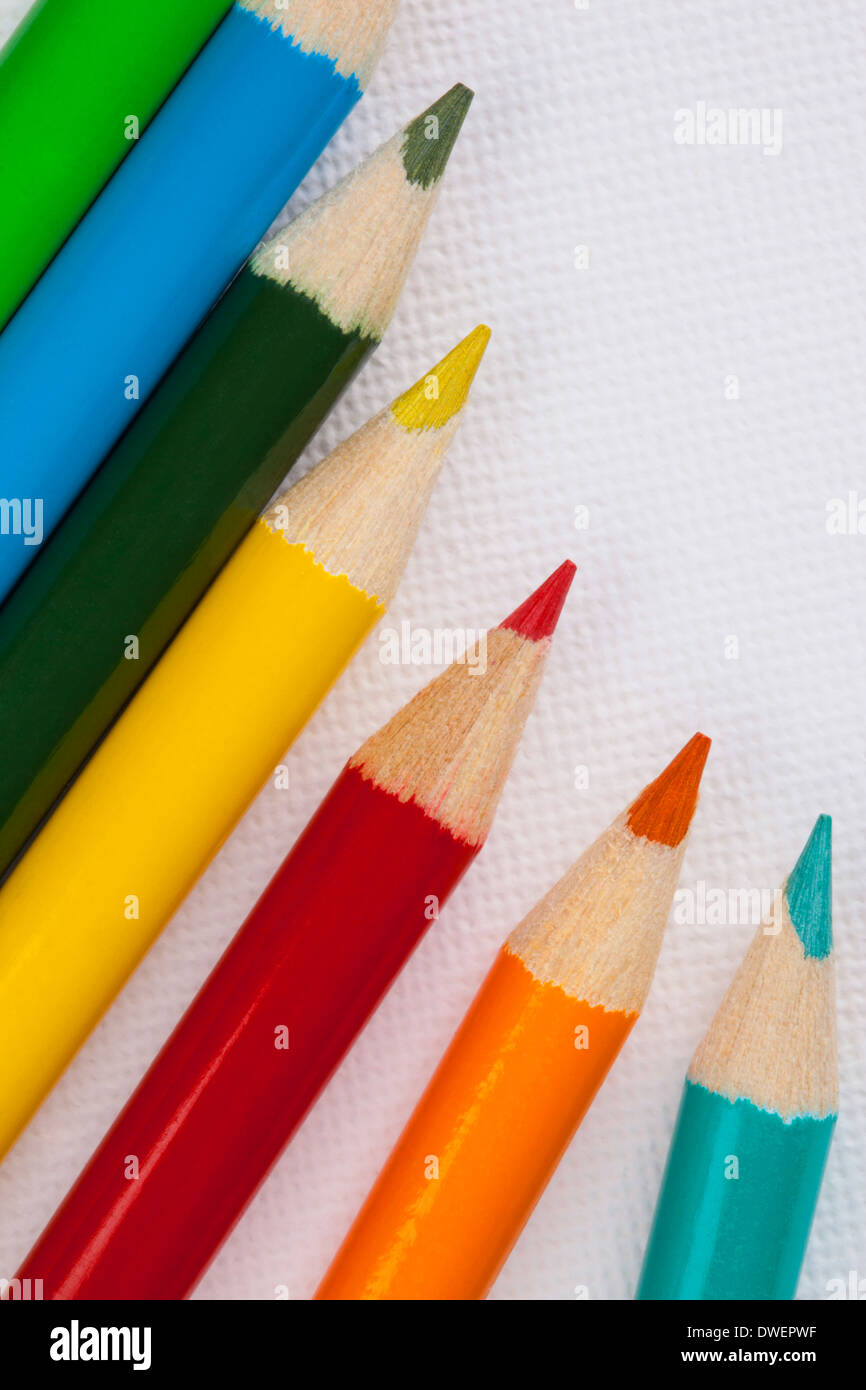 Arts & Crafts - Crayons de couleur Banque D'Images