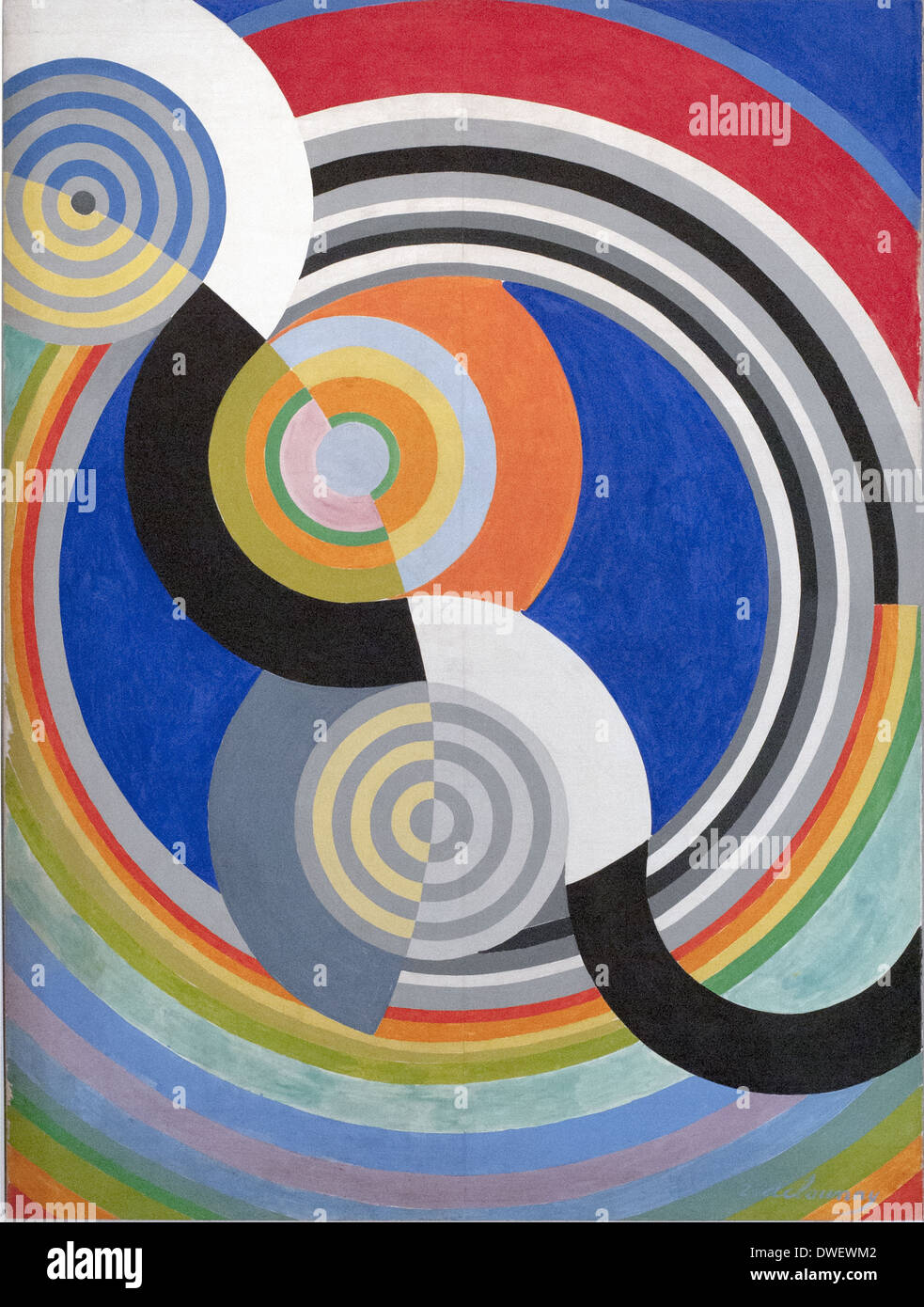 Robert Delaunay - Rythme N 2 - décoration pour le Salon des Tuileries - Musée d'Art Moderne Paris Banque D'Images