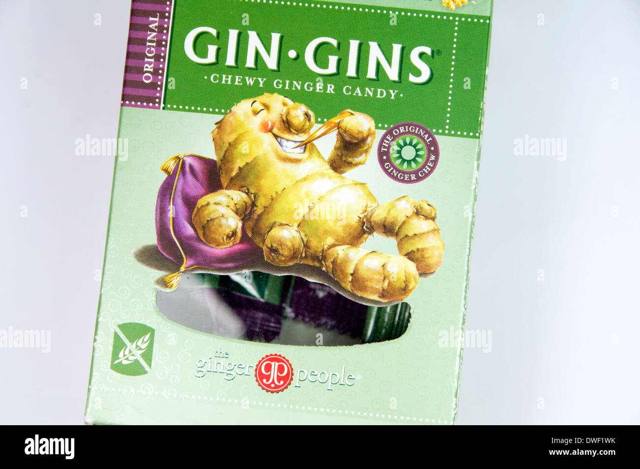 Gin Gins bonbons au gingembre Banque D'Images