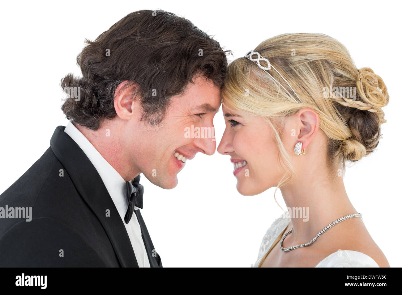 Smiling young couple Banque D'Images