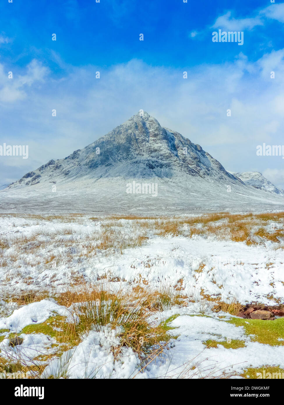 Highlands écossais Scenic à Buachaille Etive Mor, Glencoe, Ecosse Banque D'Images