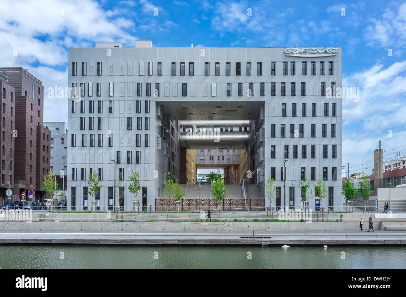 Immeuble de bureaux, Lyon Banque D'Images