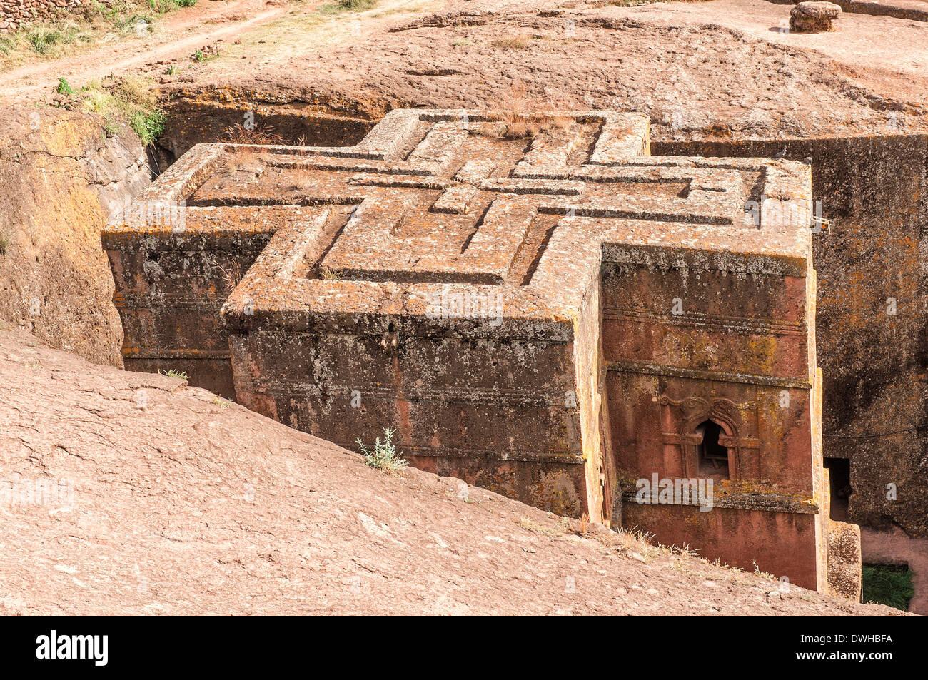 Bet Giyorgis, Lalibela Church Banque D'Images