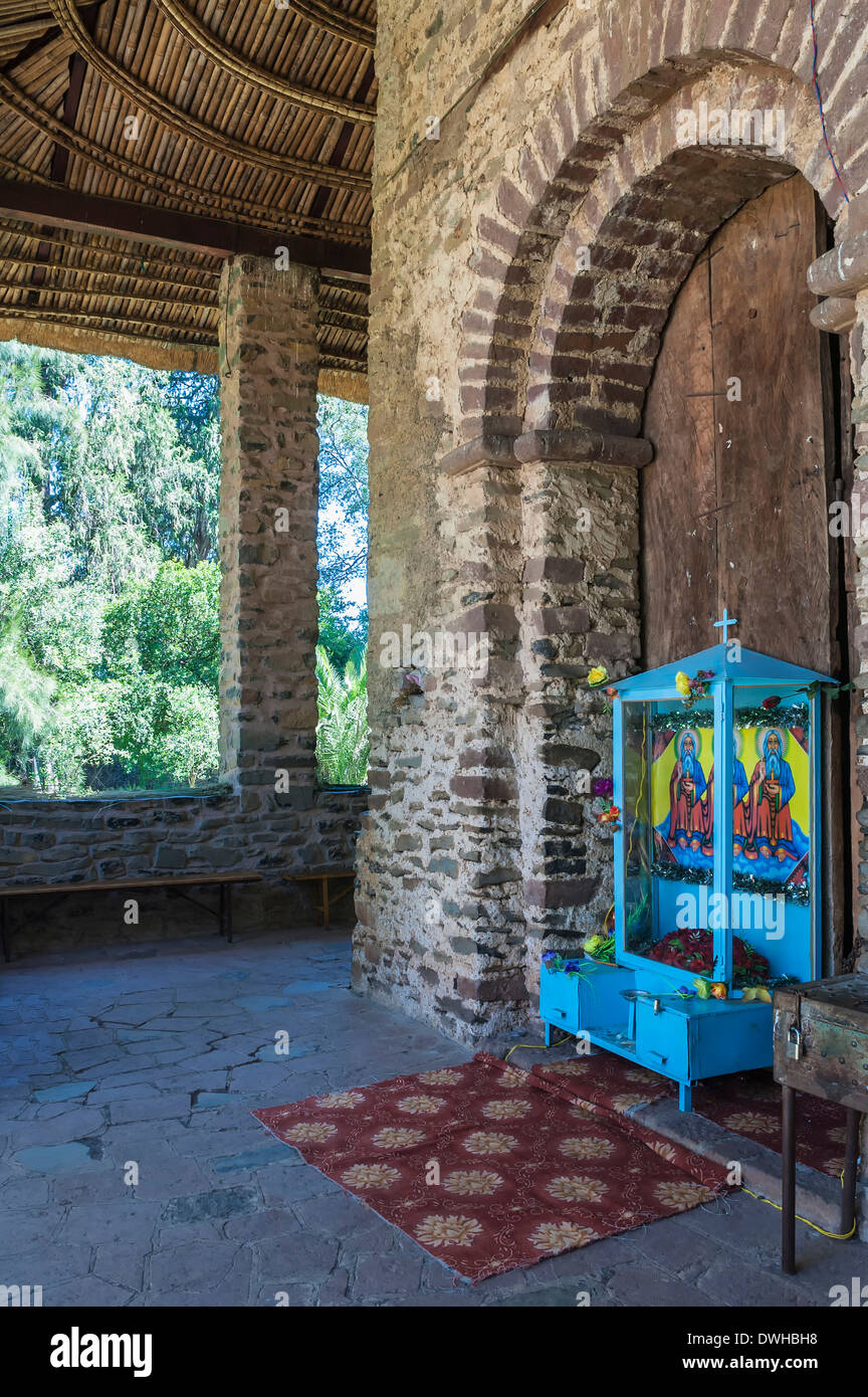 L'Église Debre Berhan Selassie, Gonder Banque D'Images