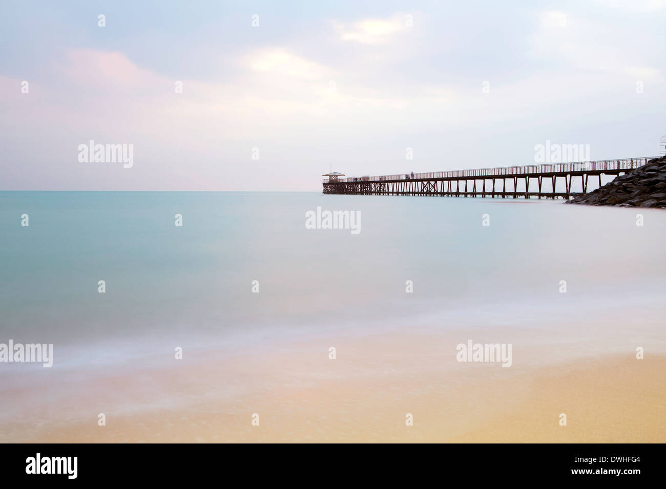 Le Koweït, Koweït City, Sharq, jetée sur le golfe Arabique Street Banque D'Images