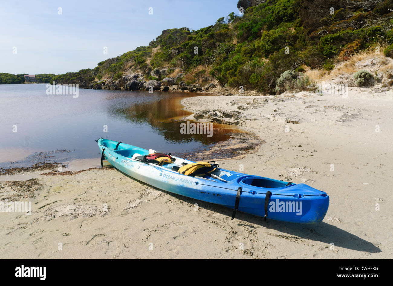 Blue Ocean Kayak - 'Kangaroo Island' - Sud de l'Australie Banque D'Images