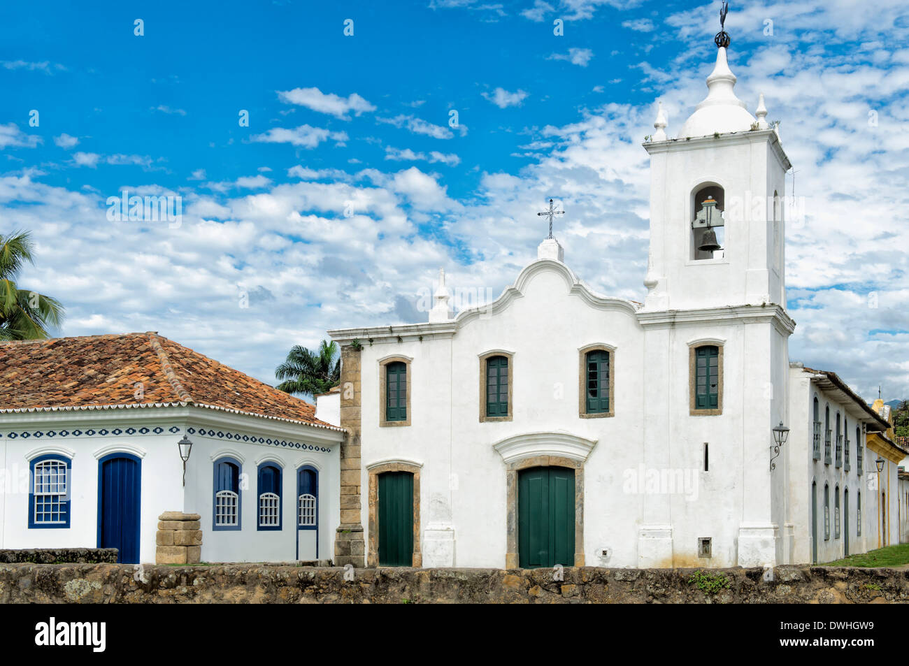 Paraty, chapelle de Nossa Senhora das Dores Banque D'Images