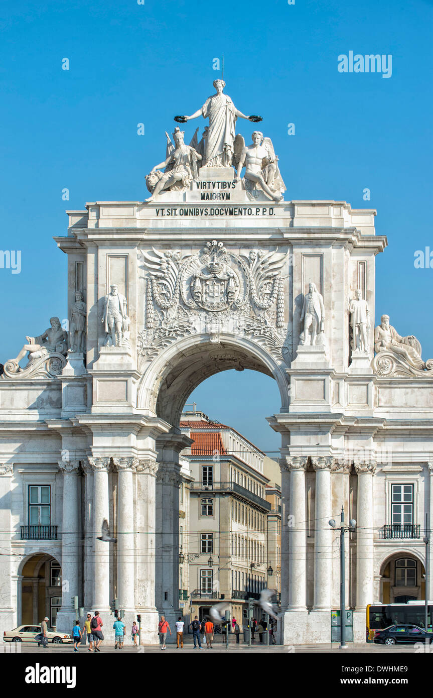 Arc de Triomphe de la rue Augusta Banque D'Images