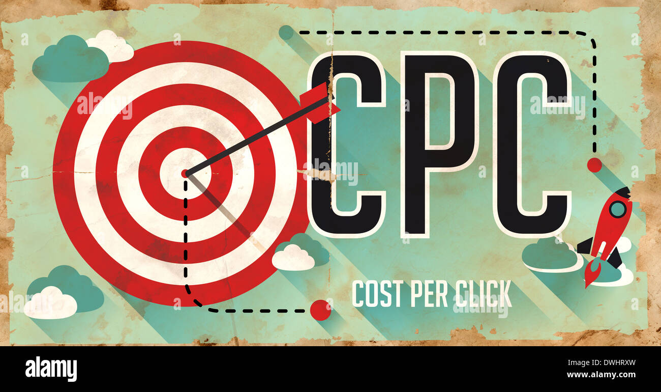 Pcc Concept. L'affiche en version plate. Banque D'Images