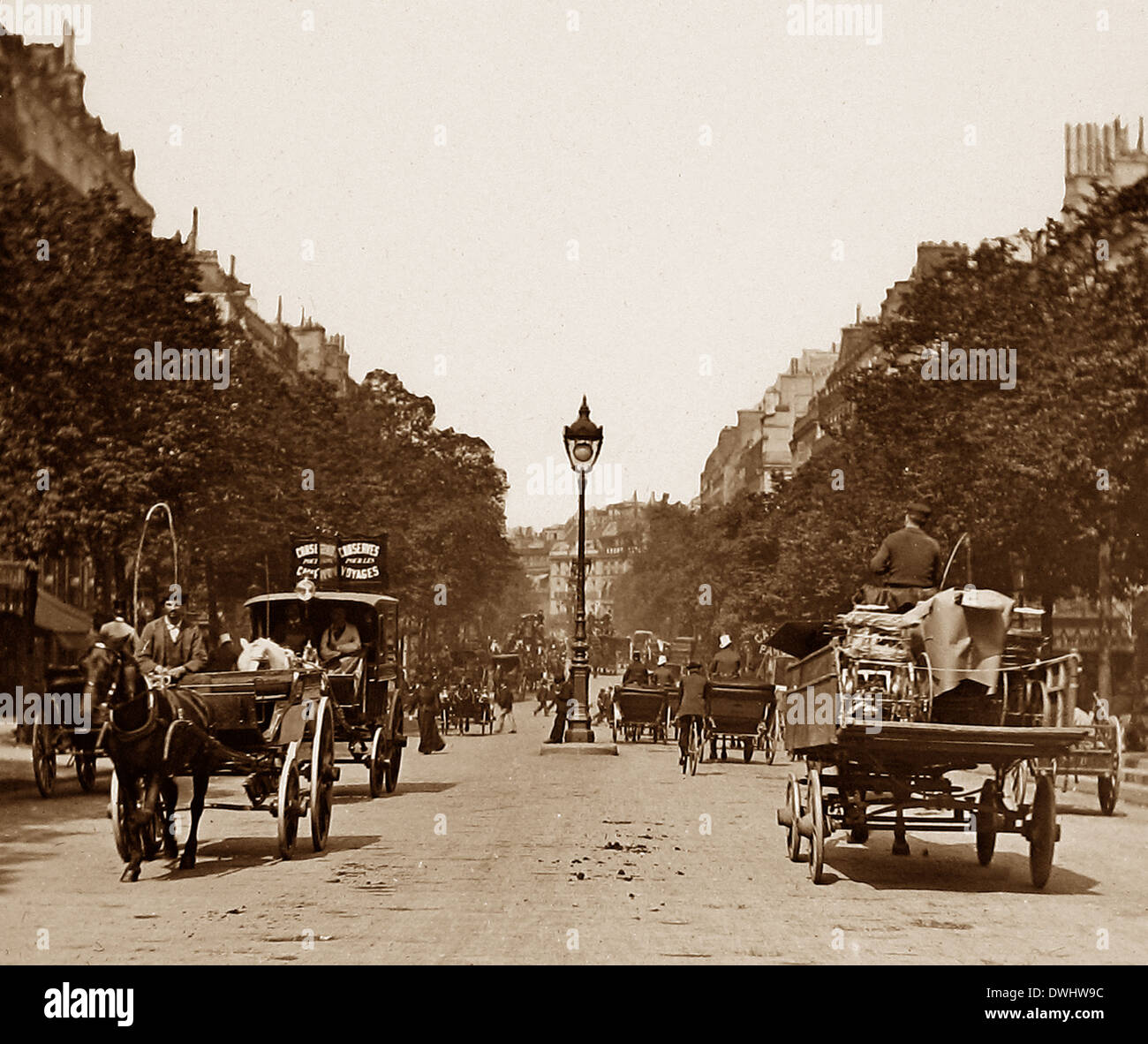 Paris avant 1900 Banque D'Images