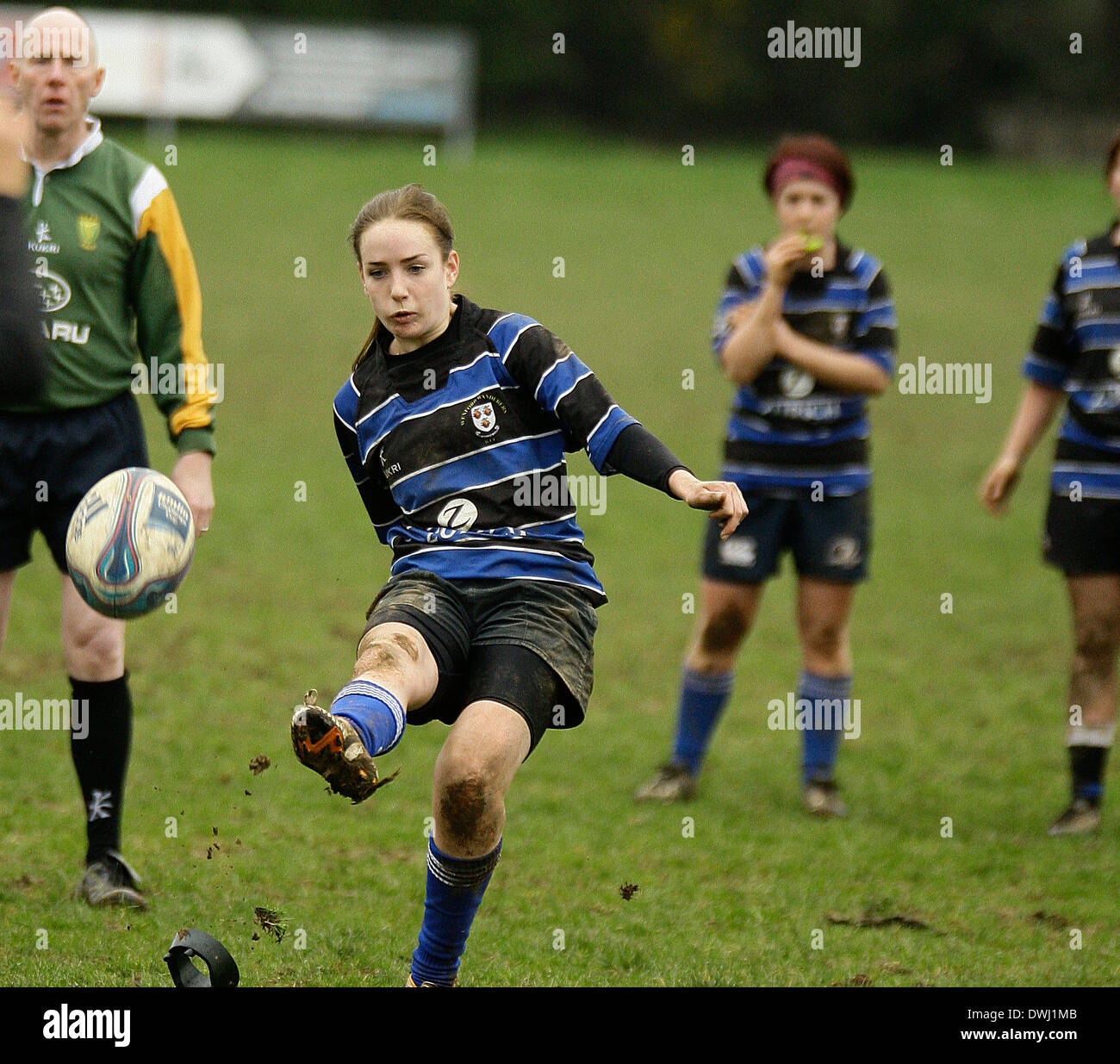 9 mars 2014 : RUGBY Wexford renardes v Tullamore, joué à Park Lane, Wexford renardes Rugby Club, Wexford. Photos Michael Cullen/irlandais Photo.org Banque D'Images