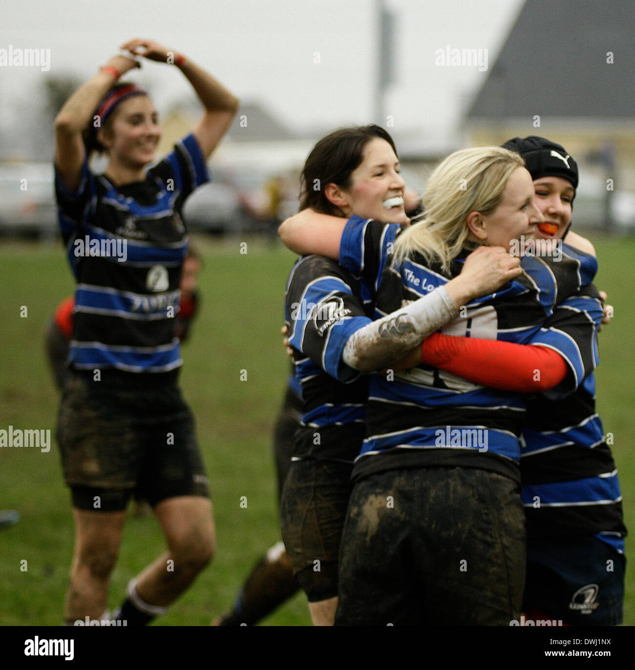 9 mars 2014 : RUGBY Wexford renardes v Tullamore, joué à Park Lane, Wexford renardes Rugby Club, Wexford. Photos Michael Cullen/irlandais Photo.org Banque D'Images