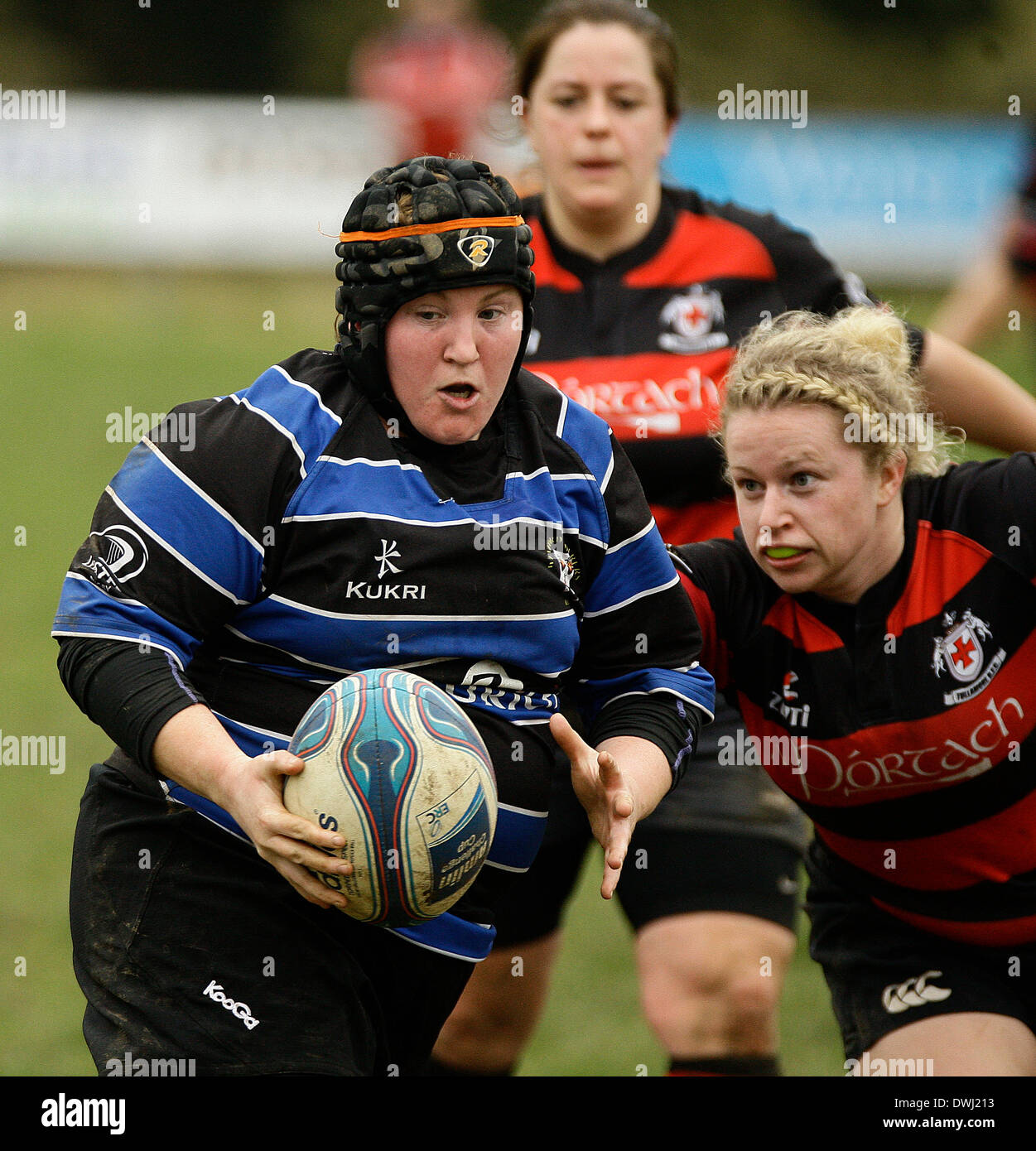 9 mars 2014 : RUGBY Wexford renardes v Tullamore, joué à Park Lane, Wexford renardes Rugby Club, Wexford. Photos Michael Cullen/irlandais Photo.org Banque D'Images