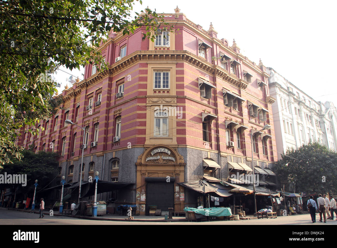 B.B.D. Bagh - le centre d'affaires de Calutta / Kolkata, Inde le 25 novembre 2012 Banque D'Images