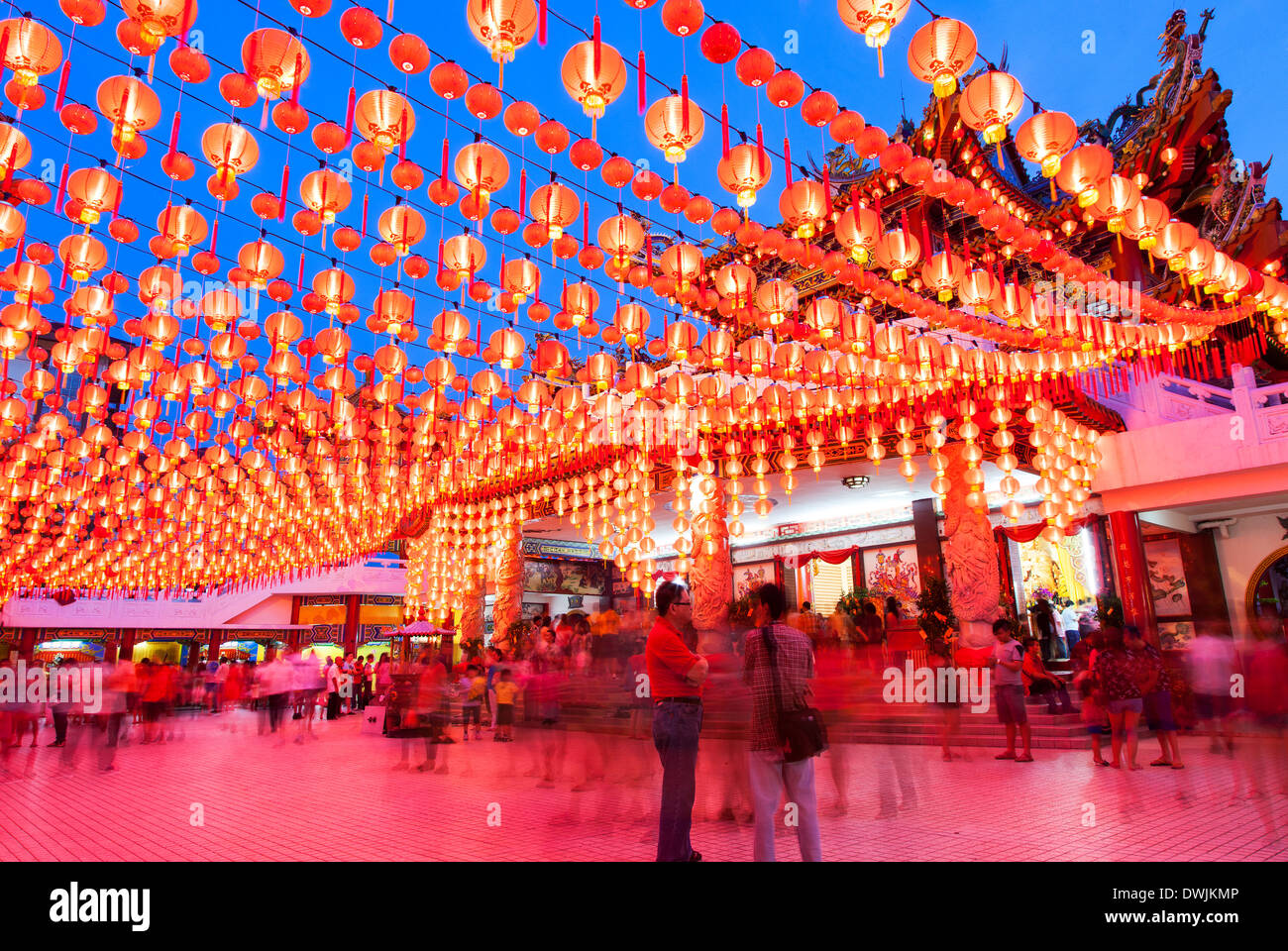 Thean Hou Temple à Kuala Lumpur en Malaisie, le Nouvel An chinois Banque D'Images