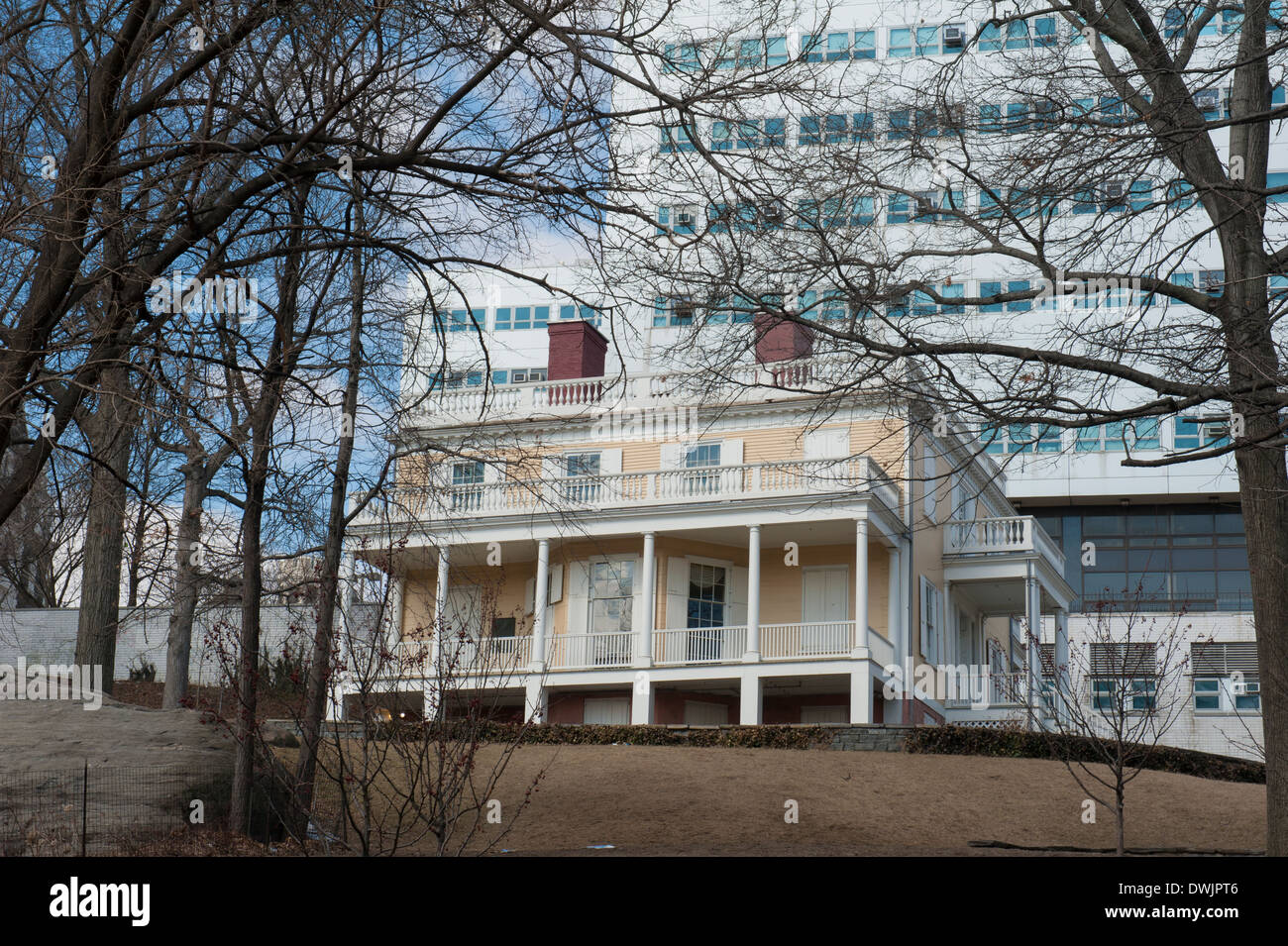 Alexander Hamilton's home, La Grange, à 141e Rue à West Harlem, Manhattan, New York. Banque D'Images