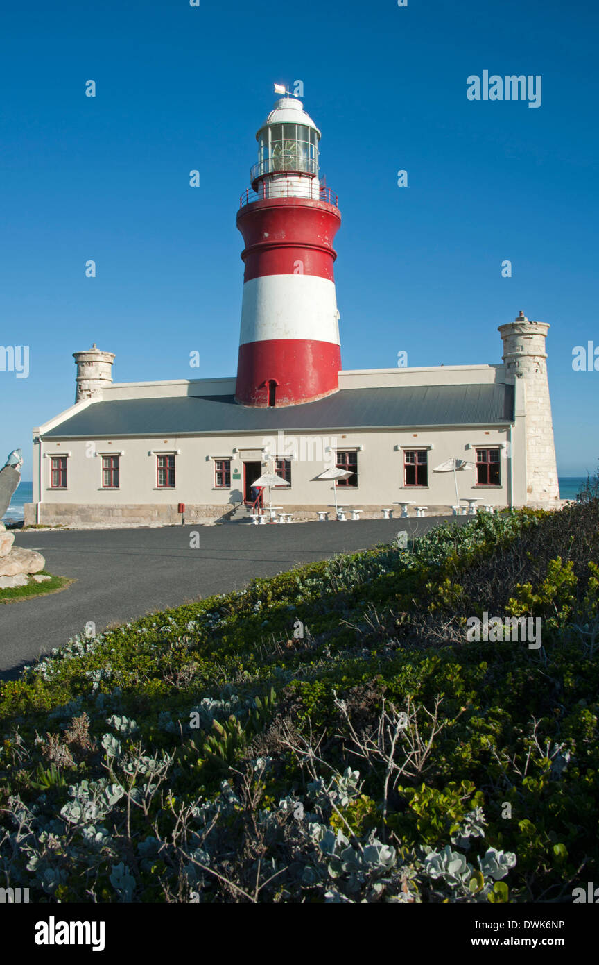 Phare, cap Agulhas Banque D'Images