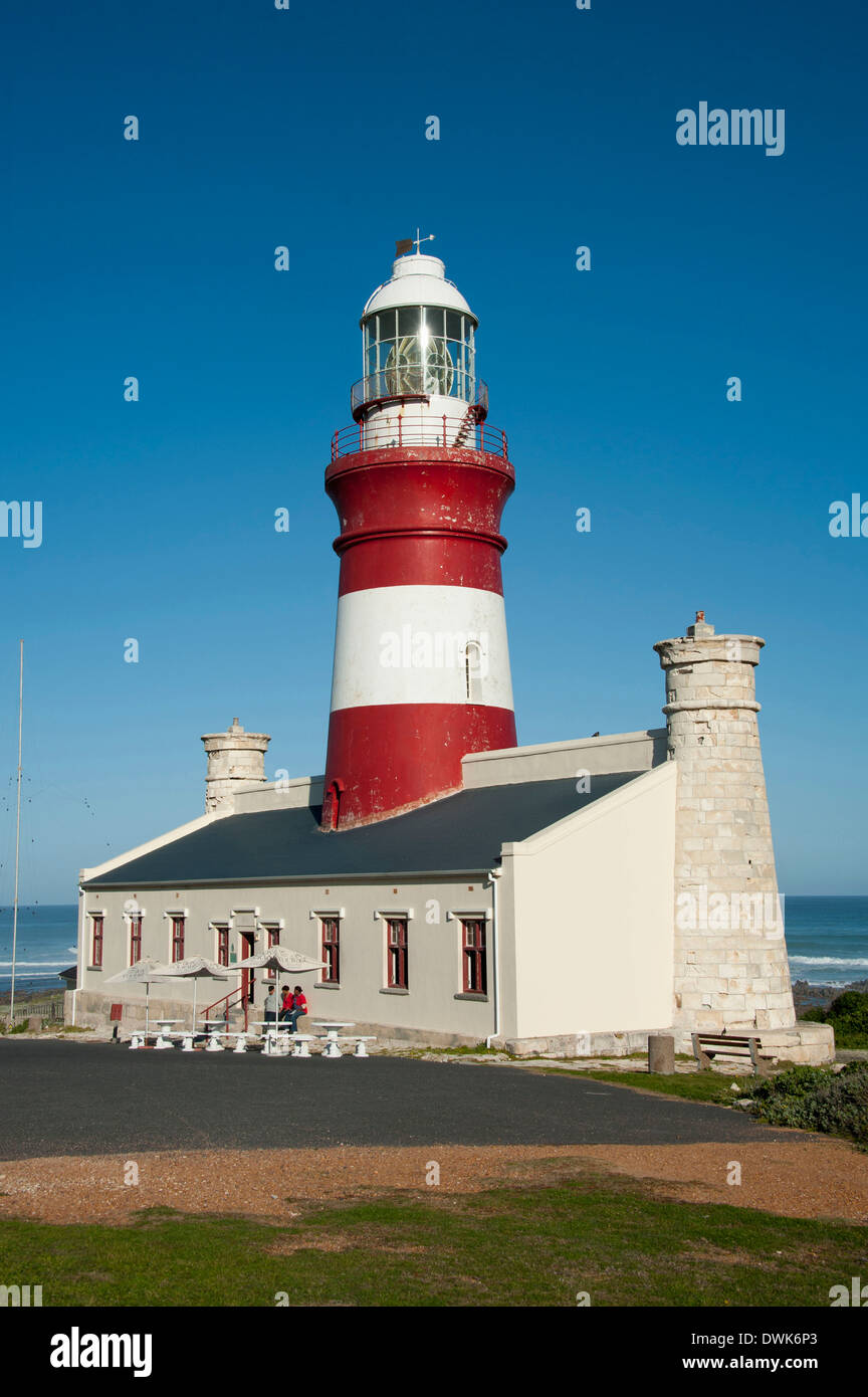 Phare, cap Agulhas Banque D'Images