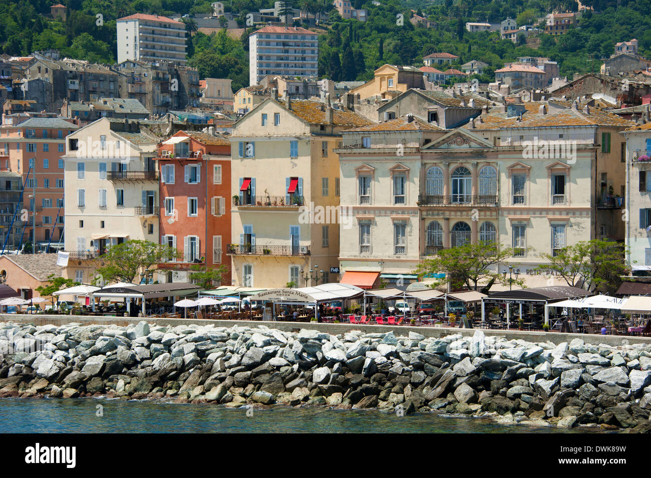Promenade, Bastia Banque D'Images
