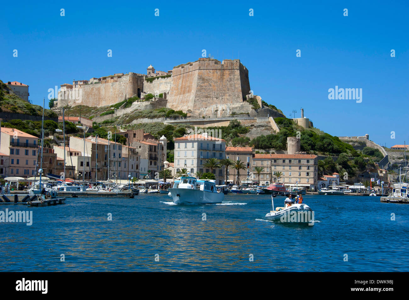 Citadelle et Port, Bonifacio Banque D'Images