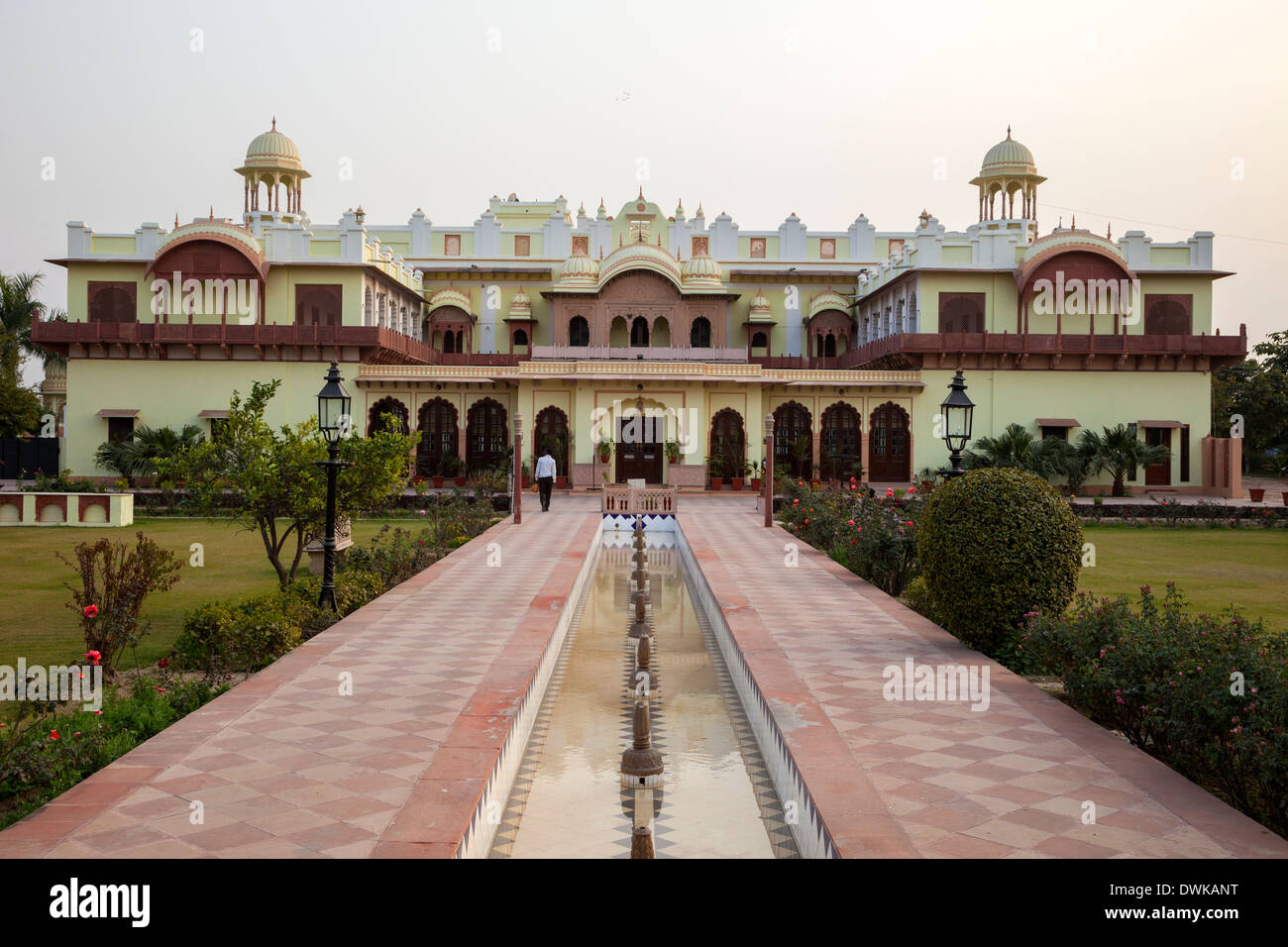 Bharatpur, Rajasthan, Inde. Laxmi Vilas Palace, un hôtel d'héritage. Banque D'Images