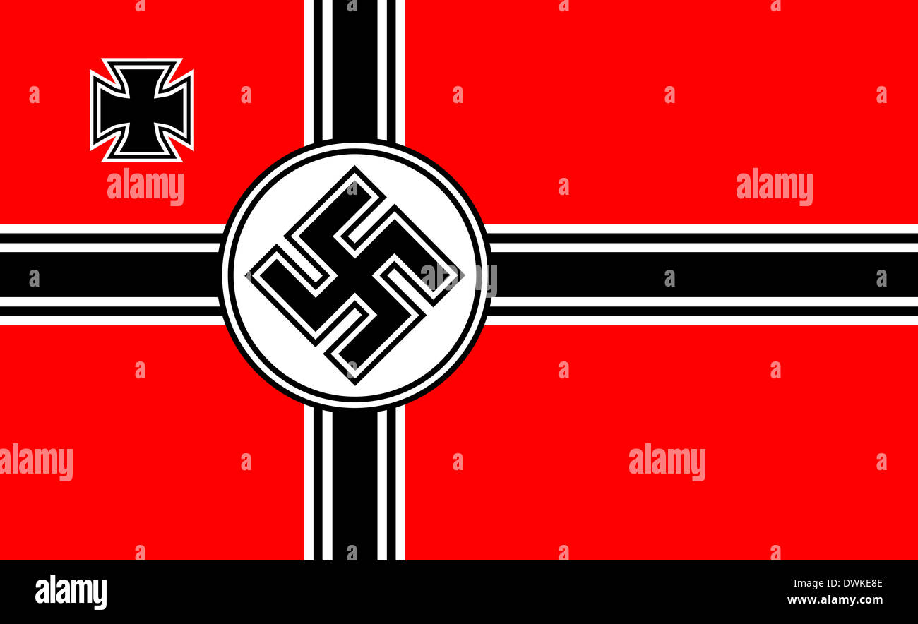 Nazi swastika symbolic flag adolf hitler Banque de photographies et d’images à haute résolution