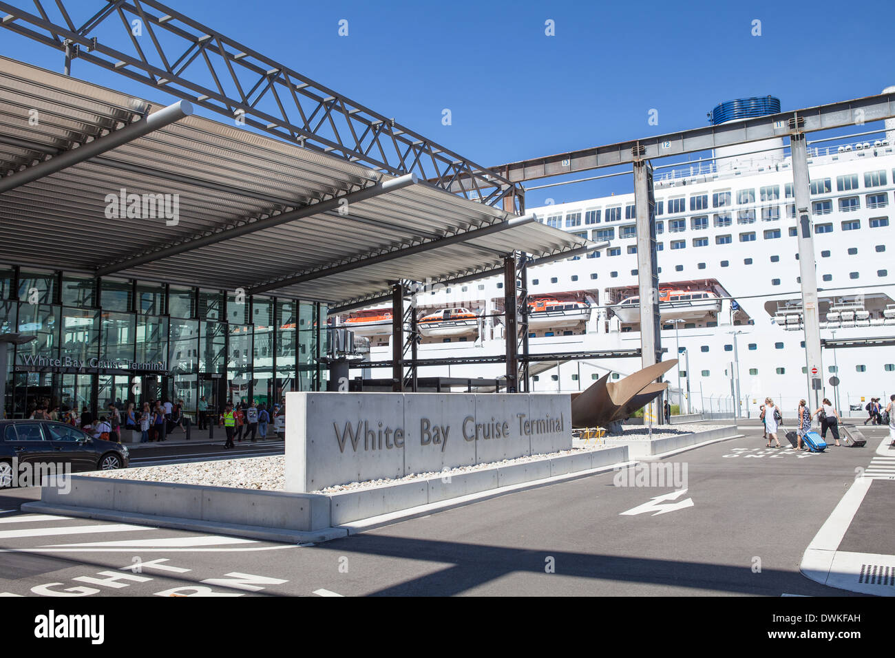 White Bay Cruise Terminal à Balmain, Sydney Banque D'Images