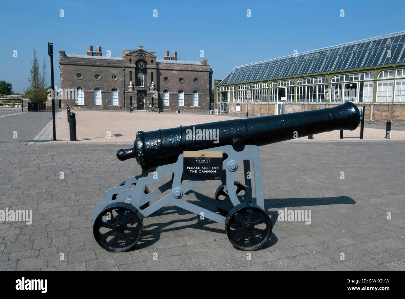 Old cannon, Woolwich Arsenal Military Museum, London, SE18, en Angleterre, Royaume-Uni, Europe Banque D'Images