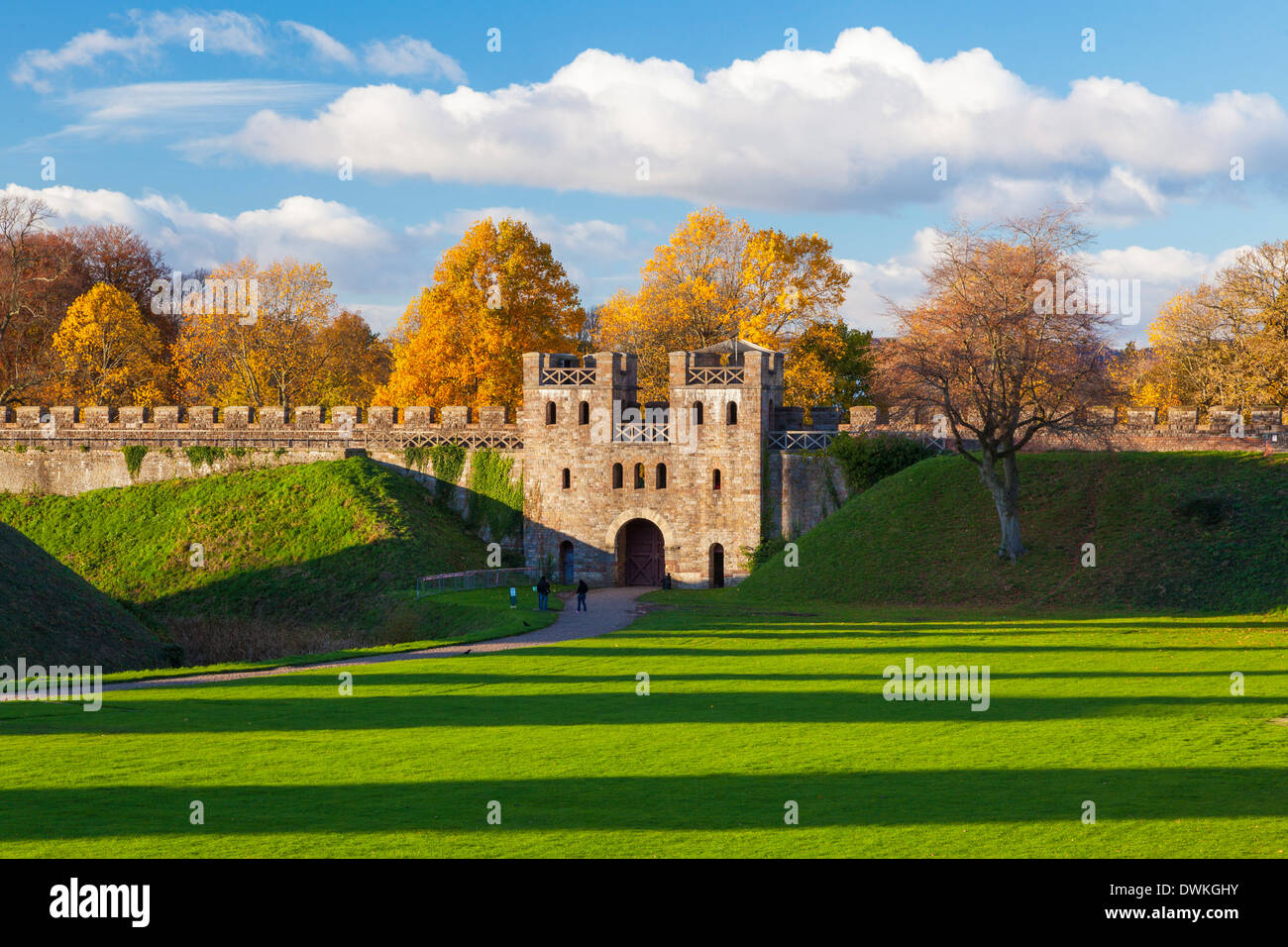 Donjon normand, le château de Cardiff, Cardiff, Pays de Galles, Royaume-Uni, Europe Banque D'Images