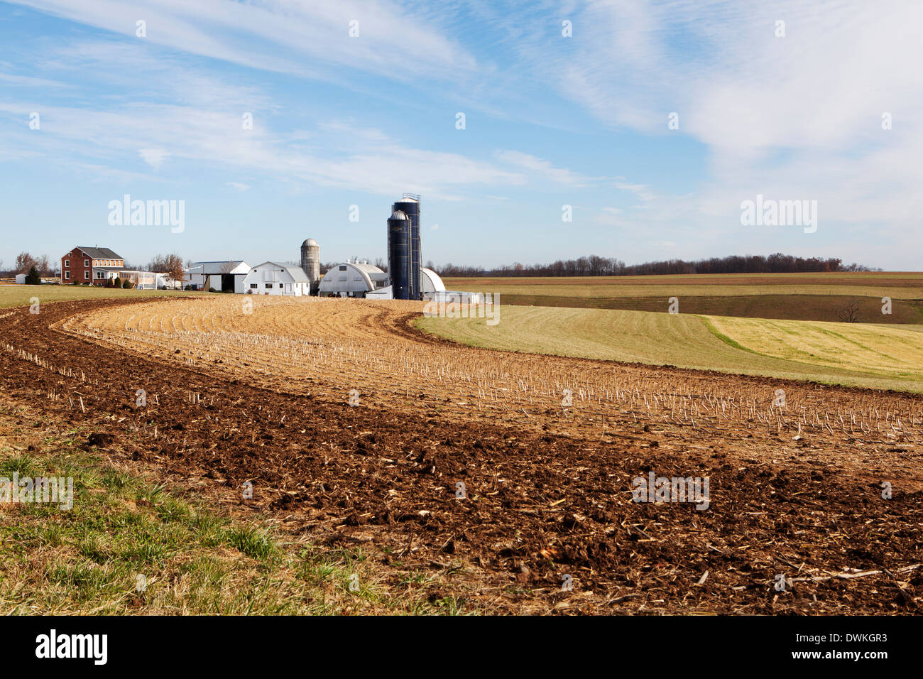 Un Amish Farm, Delaware, États-Unis d'Amérique, Amérique du Nord Banque D'Images