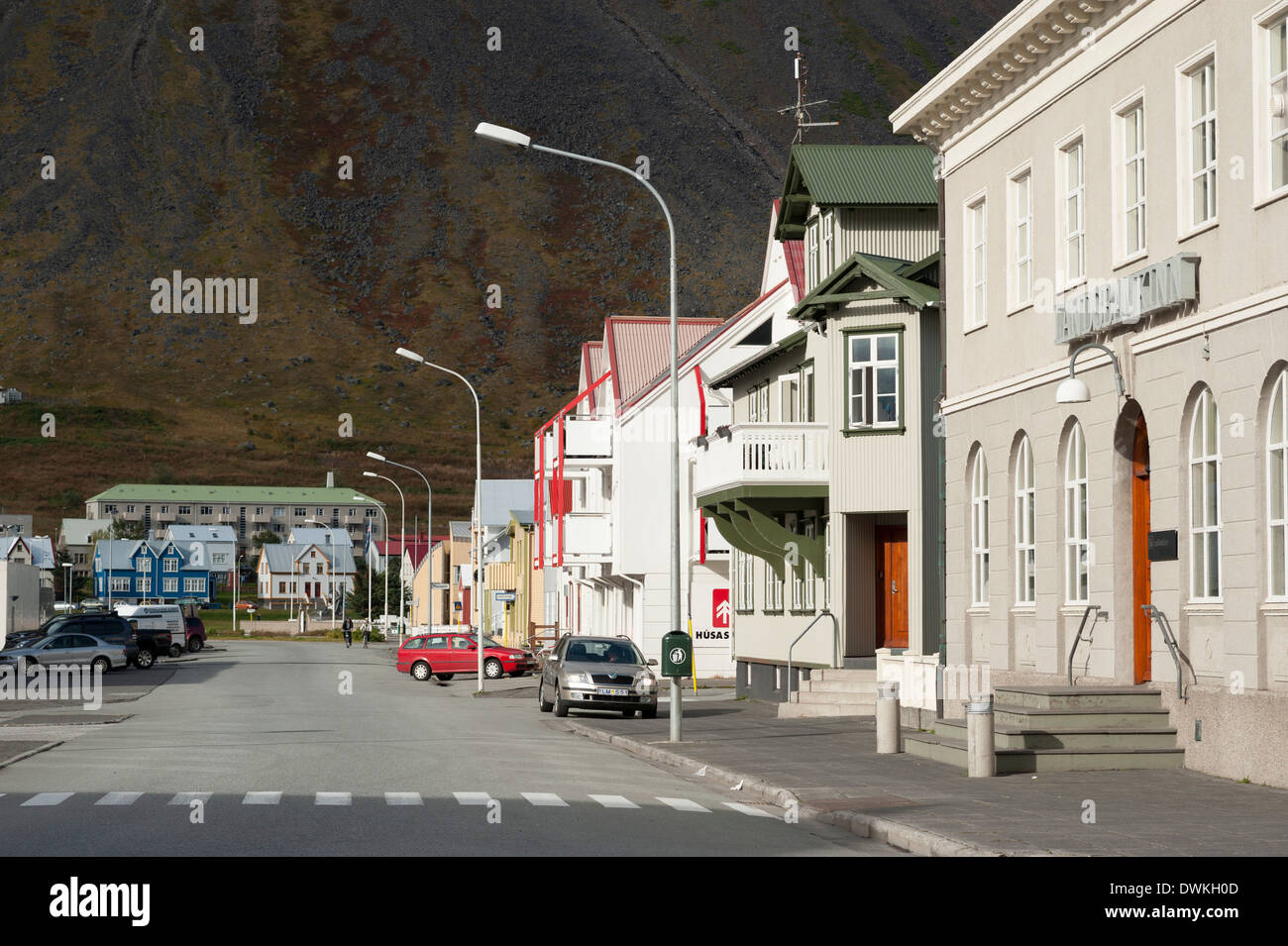 Isafjordur, Islande, Fjords de l'Ouest, régions polaires Banque D'Images