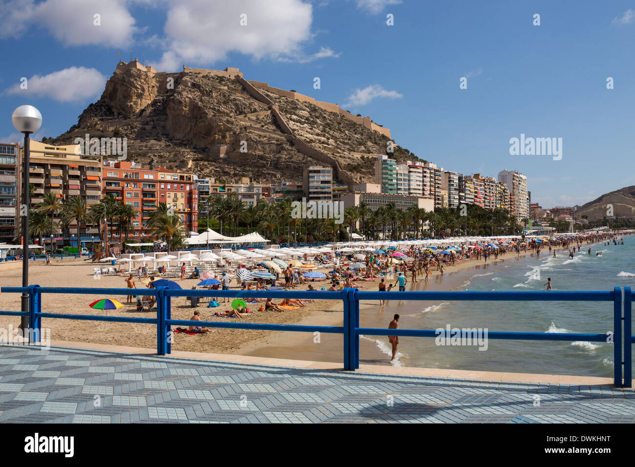 La plage d'Alicante sur la Costa Blanca en Espagne Banque D'Images