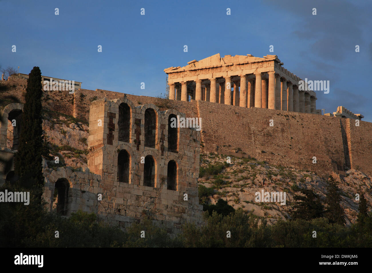 Grèce, Athènes, Acropole, Parthénon Banque D'Images